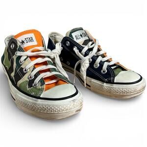 2018 Billys x Converse Sneakers Made in Japan Multicolor Camo Patchwork 7/12